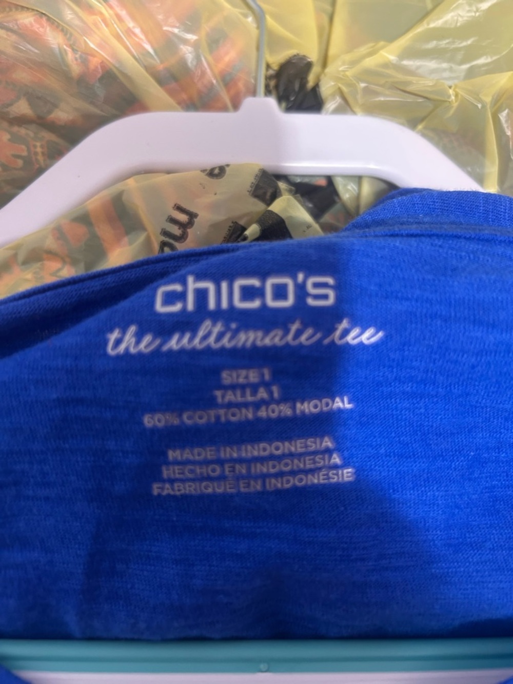 NWOT Chicos ultimate tee size 1 or medium - Picture 6 of 8